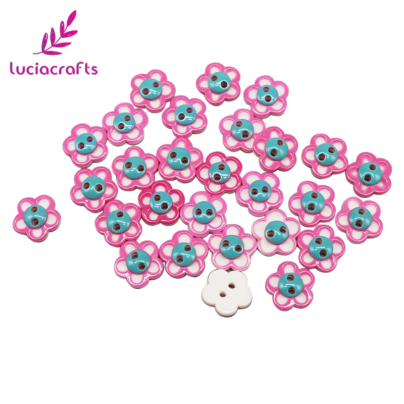 12 шт./48 шт. пуговицы с двумя отверстиями мм|buttons resin|flower buttonssewing diy |