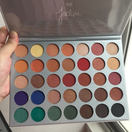 Палетка теней для век 35 цветов макияж Минеральные тени Jaclyn Hill мерцающие и матовые