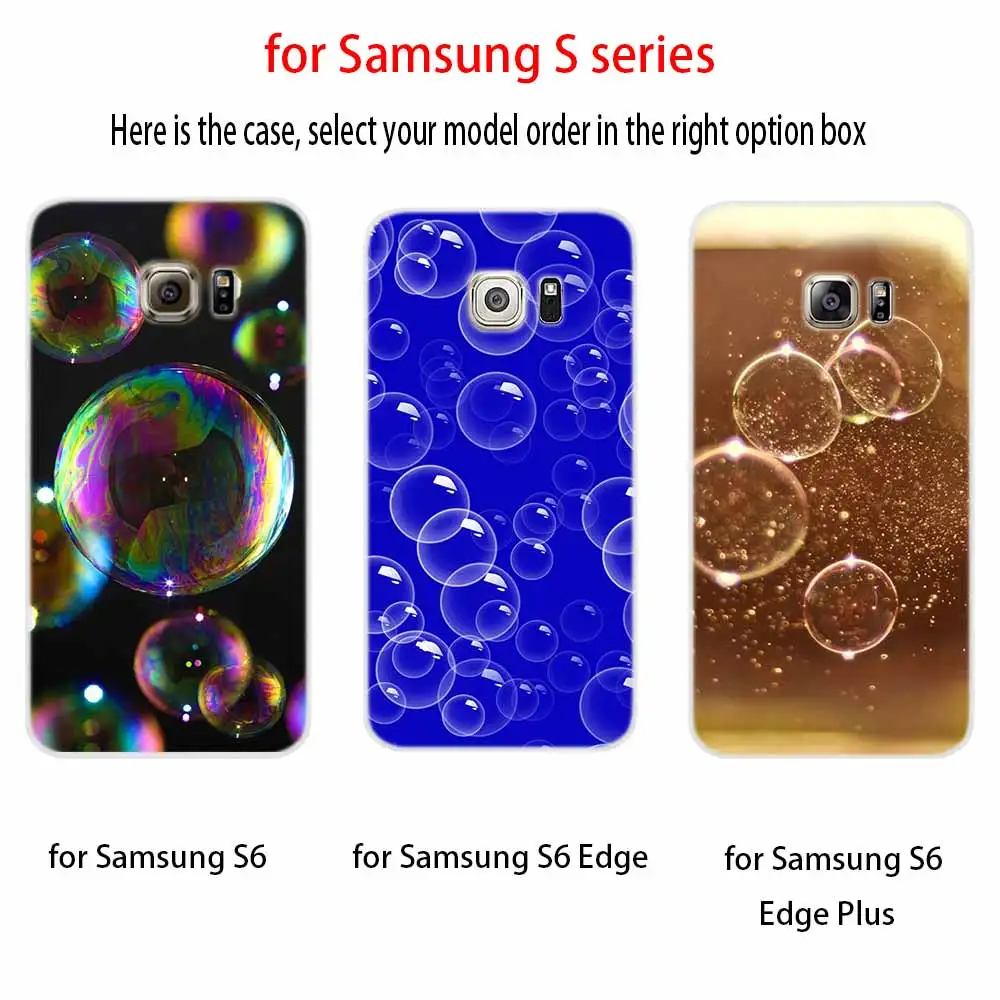 Чехол для телефона с рисунком Samsung Galaxy S8 S9 S10 S20 S21 Plus Cover S10E S7 Edge Uitra bolle di sapone
