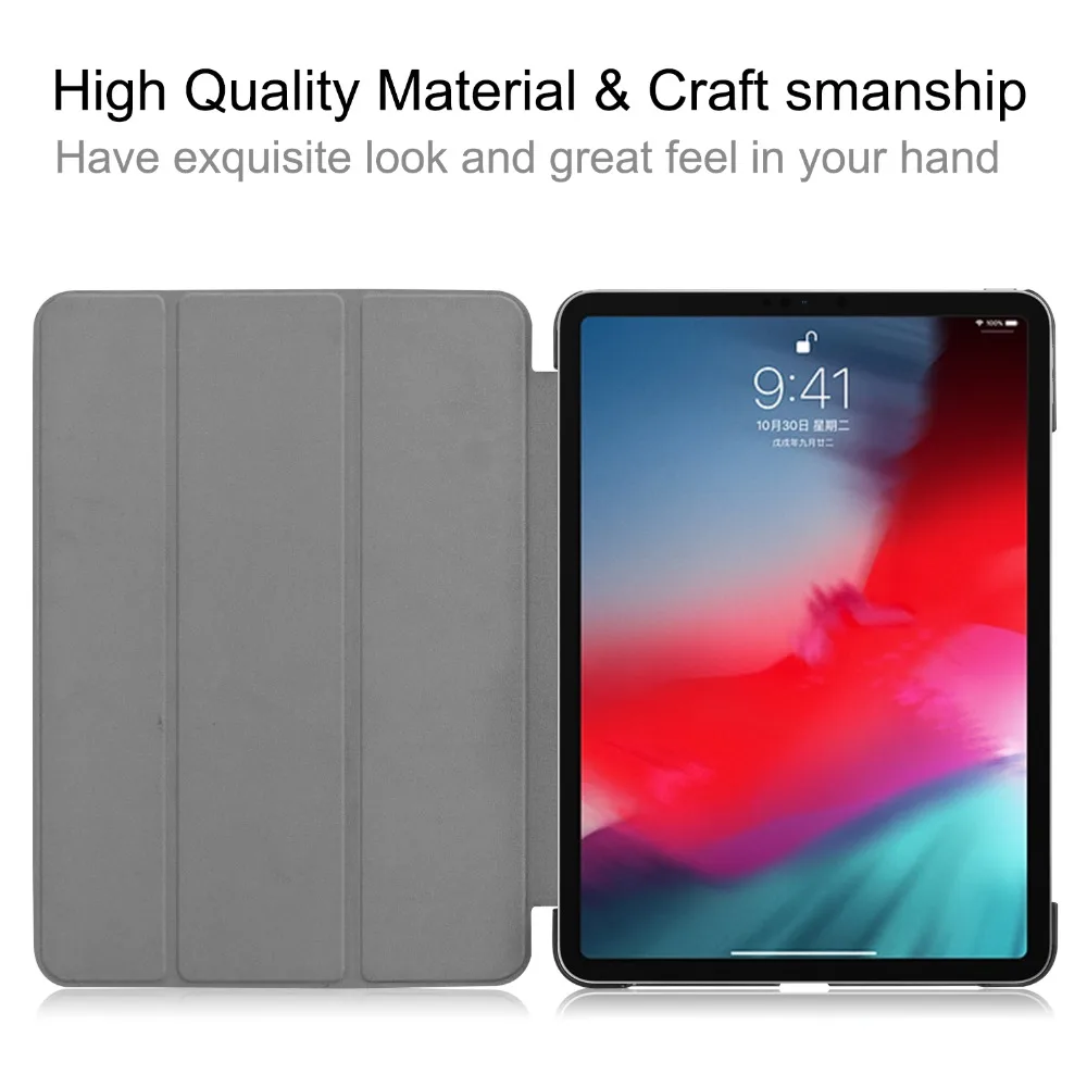 Чехол для планшета iPad Pro 11 жесткая задняя крышка из искусственной кожи умный