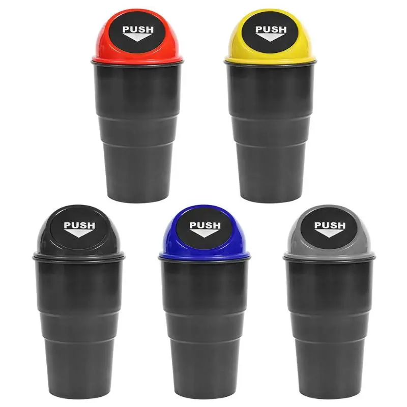 Car Mini Garbage Can Auto Creative Trash Vehicle Dust Holder Bin Box trash sorting barrel car interior accessories | Автомобили и