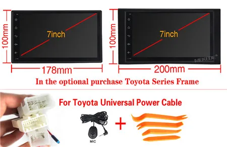 Toyota Frame cable NaviFly 32G rom Android 9,1 автомобильный fm-радио USB кассета для Nissan Toyota peugeot KIA Автомобильный мультимедийный с wifi 4G SWC RDS BT DVR - Цвет: Toyota Frame cable