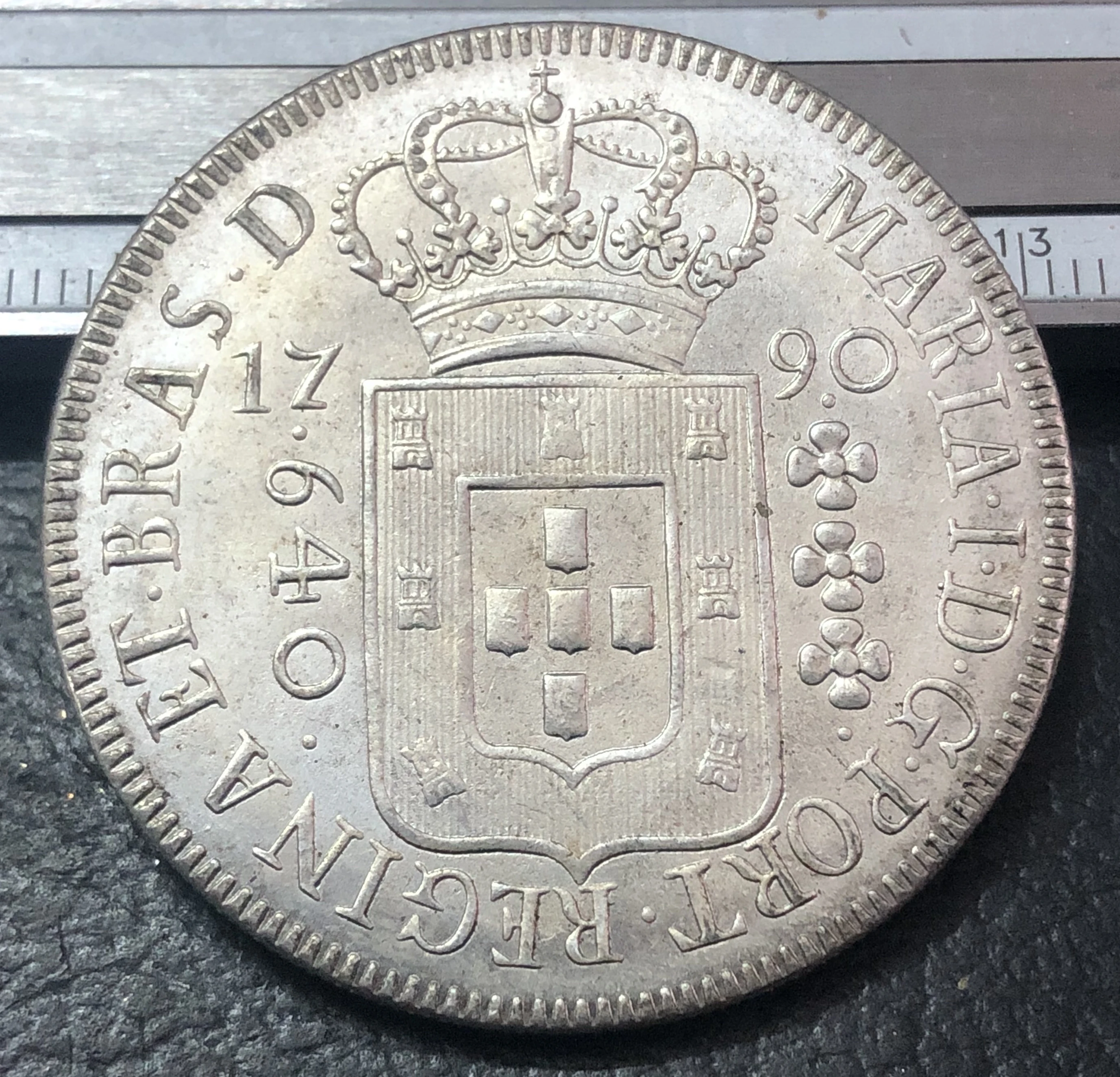 Монета Reis Maria I Silver Copy 1790 Бразилия 640|coin operated video game machines|silver bullion coinsilver handguns |