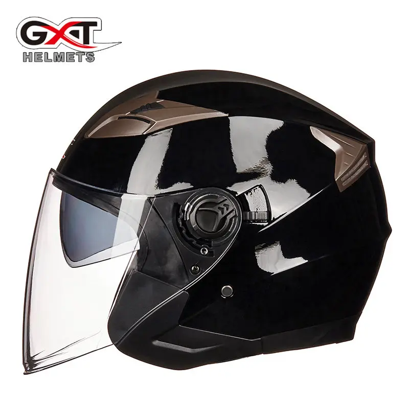 GXT 708 мотоциклетный шлем с открытым лицом полузащитный линзы из АБС-пластика