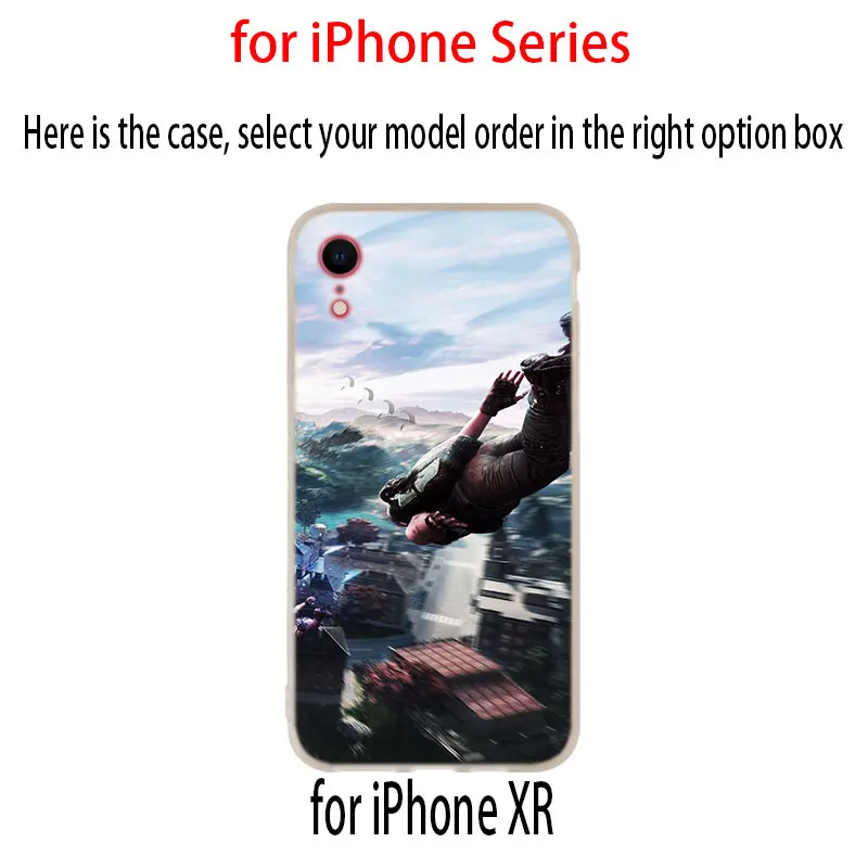 Черный силиконовый мягкий чехол PUBG для телефона iPhone 13 12 11 Pro X XS Max XR 8 7 6 Plus SE 2020 |