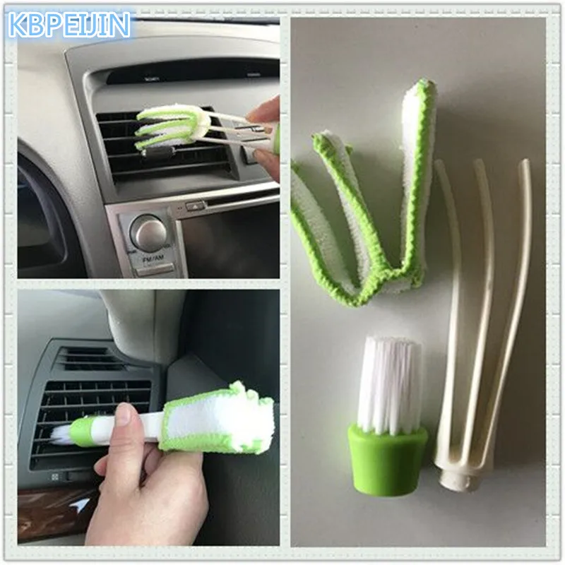 Автомобильный Кондиционер щётка для вентиляционных штор чистый стикер