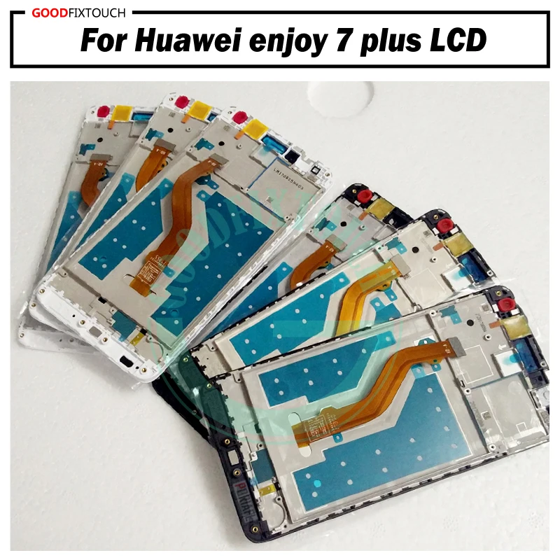 Tested New LCD For Huawei enjoy 7 plus Display Touch Screen Digitizer Assembly Enjoy 7Plus lcd with frame | Мобильные телефоны и