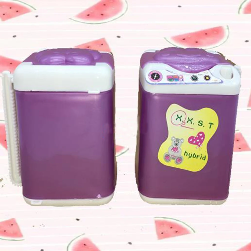 

1Pcs Plastic Mini Washing Machine Dollhouse Furniture Toy for Dolls Girls Best Gifts