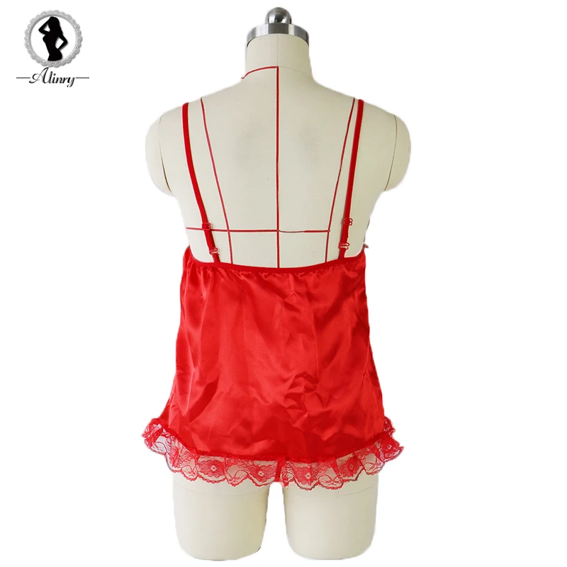 ALINRY Babydoll сексуальное женское белье Для женщин Кружева атласная порно костюмы