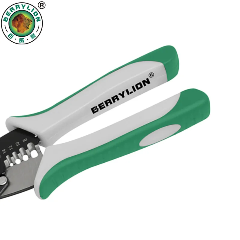 BERRYLION 8 ''/200 мм плоскогубцы для зачистки кабеля с двойным горлом, инструмент для зачистки кабеля, мультиинструмент, кусачки, ручные инструменты