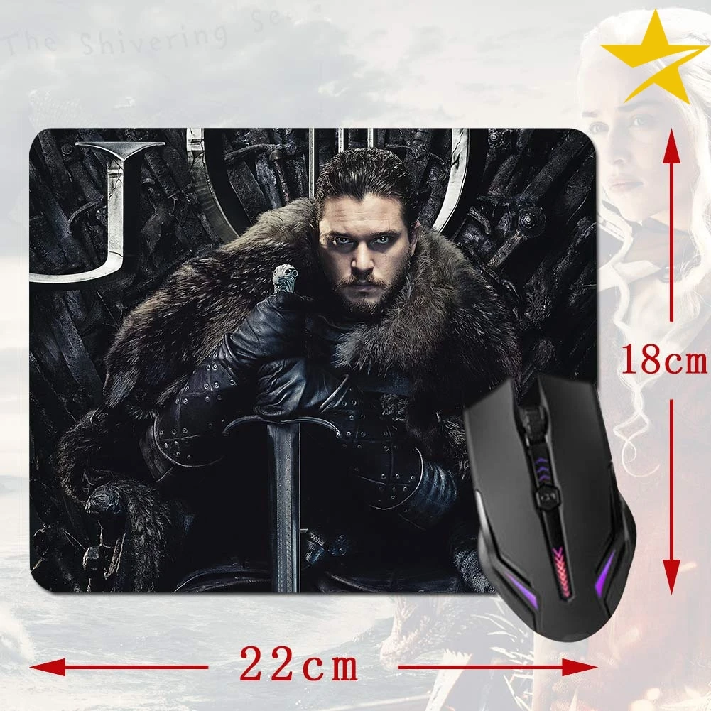 22*18 см Игра престолов коврик для мыши ноутбука Игровые блокнот резиновый