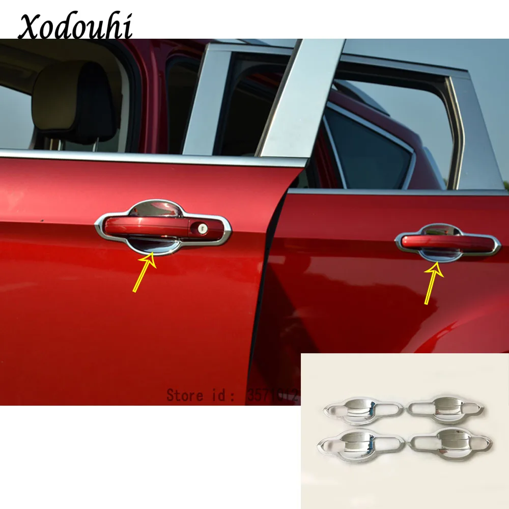 8 шт. накладки на корпус автомобиля для Ford Kuga Escape 2017 2018 2019 2020|lamp frame|external doorabs chrome |