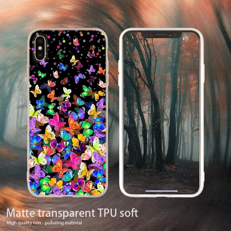 11 soft case Мягкий чехол для телефона с танцующей бабочкой для iPhone 11 Pro 4 5 5S SE 6 6s 7 8 Plus x XR XS Max Telefoonhoesjes Etui Funda чехол s - Цвет: 11 soft case