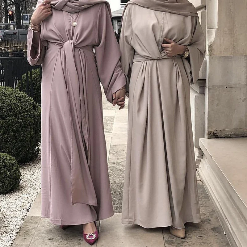 Бандажное мусульманское платье Abaya халат Дубай Турция хиджаб/кафтан абаяс для