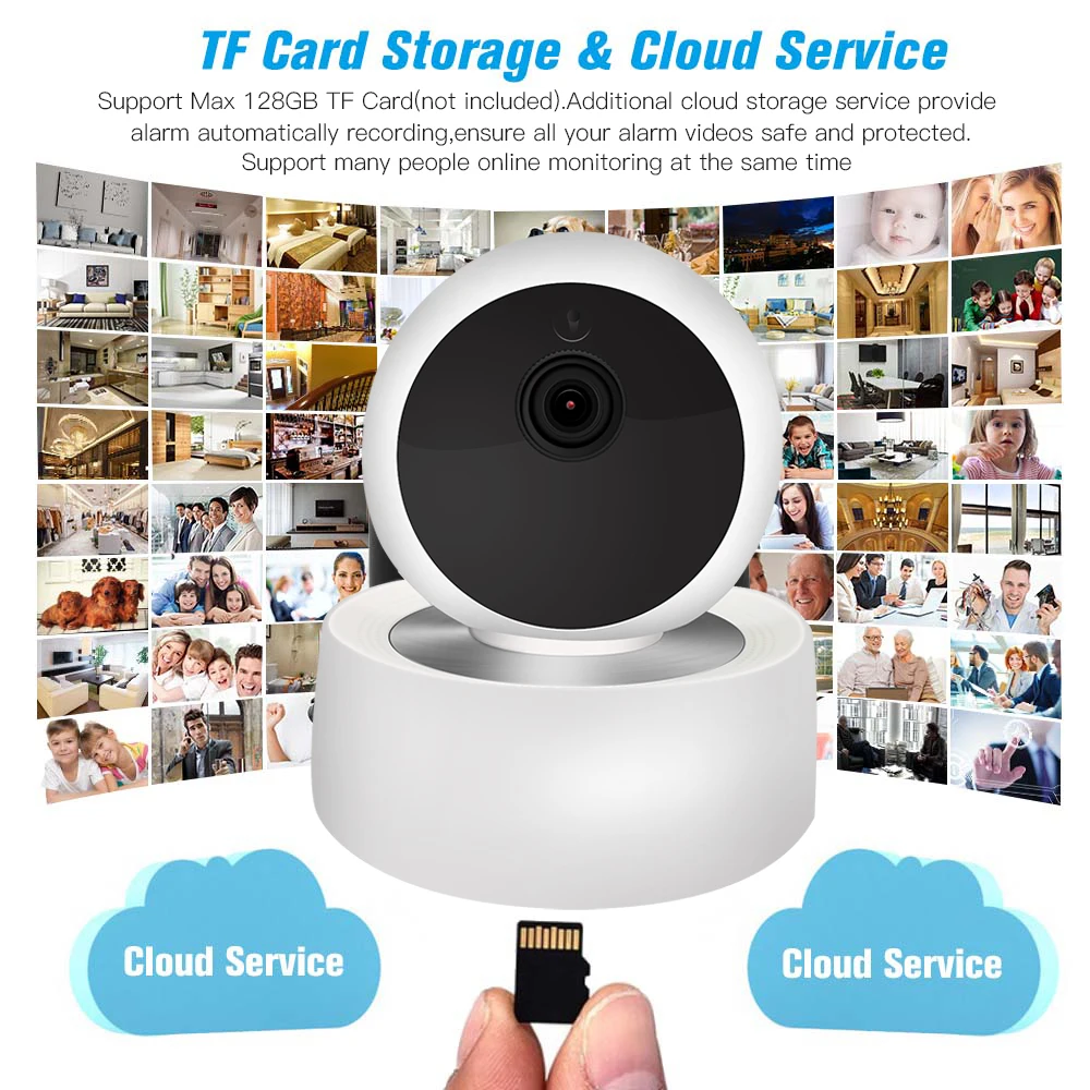 Беспроводная IP-камера видеонаблюдения SDETER 2 МП 1080P Wi-Fi | Безопасность и защита
