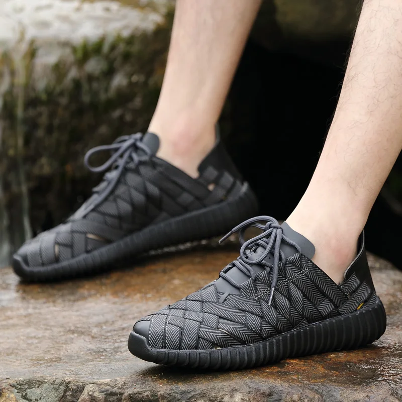 

AKZ Unisex Spring Summer Loafers Flynit Air Mesh casual shoes For Men High Quality Breathable Comfortable Light shoes Slip on