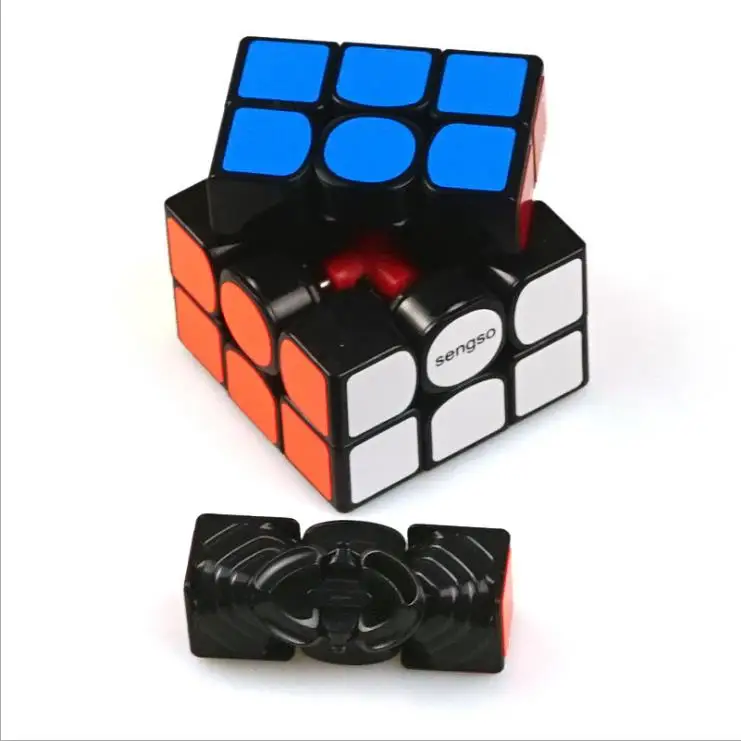 D-FantiX Shengshou Fangyuan 3x3 Магнитный скоростной куб Гладкий твист магический черный