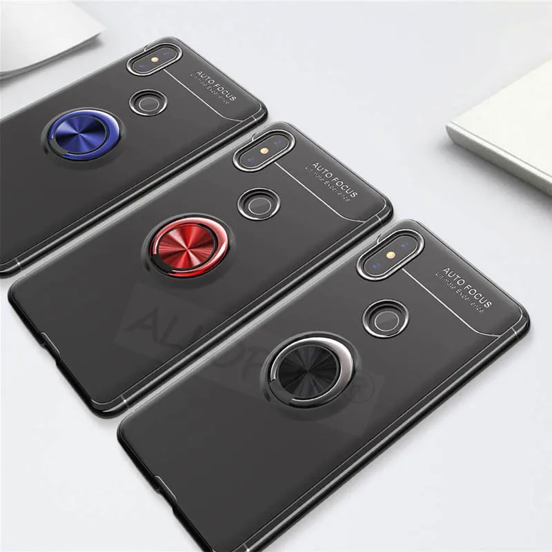 2019 ALLOPUT роскошный чехол с кольцом на Redmi 7 7A Note Pro Case ударопрочный Магнитная