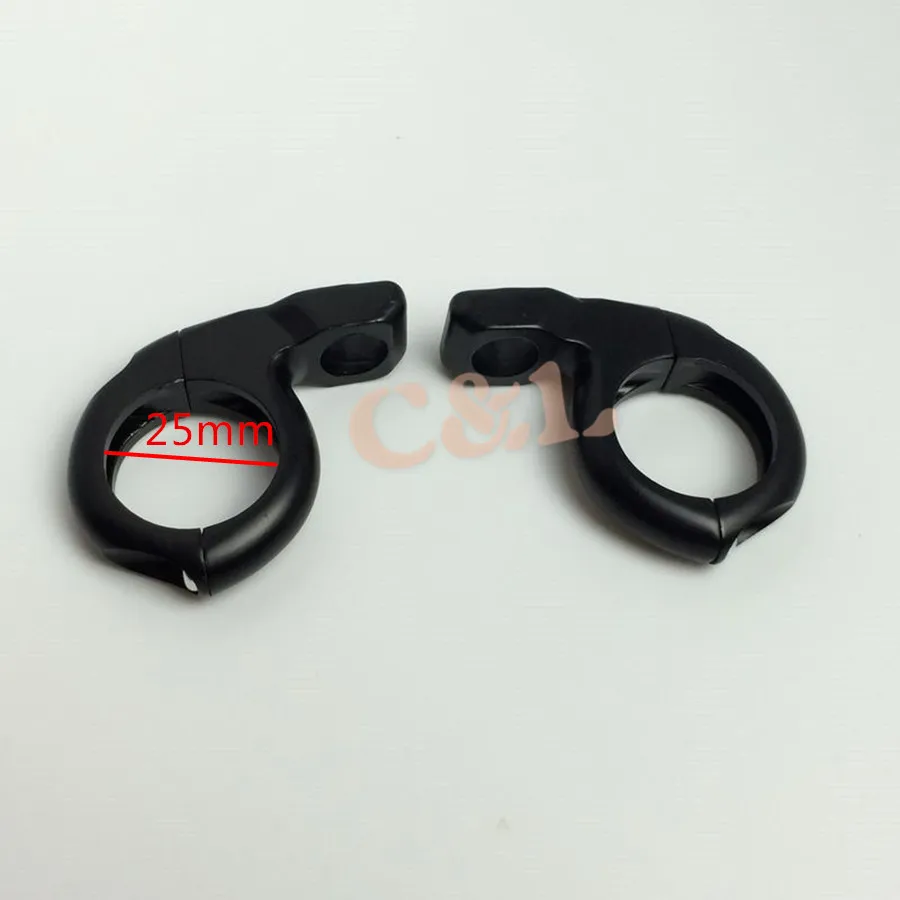 Черный 1 'ཕ мм зажим для руля указателя поворота на зеркале адаптер|motorcycle