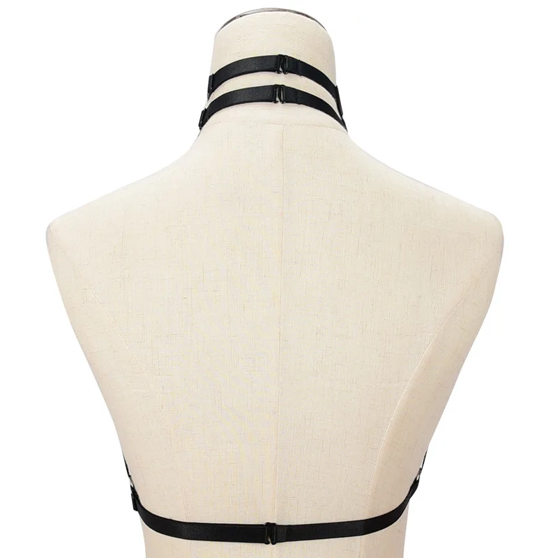 La maxza модные пикантные пастельный готический тела портупея бюстгальтер harajuku kawaii