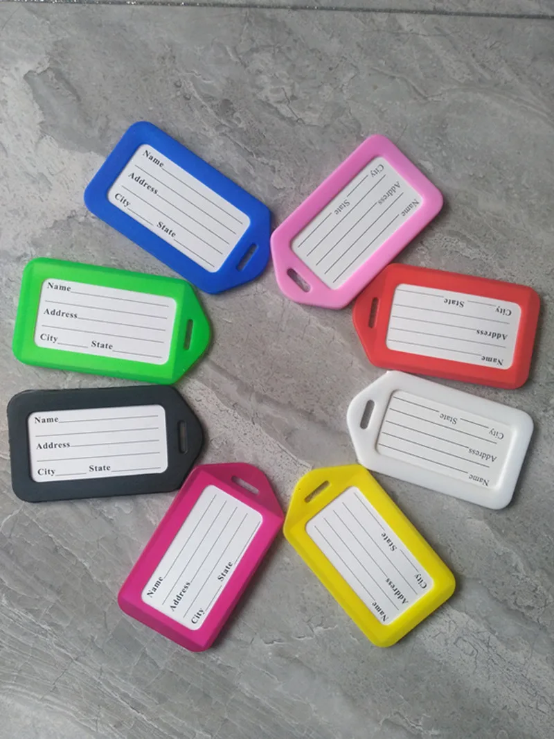 Багажная бирка на чемодан ID адресный держатель для багажа бирки портативная