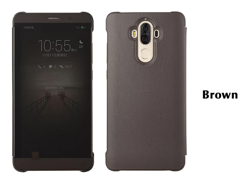 Откидной кожаный чехол для телефона huawei mate 9 Pro Smart Touch View чехол для huawei mate 9 Pro mate 9pro роскошный противоударный чехол s