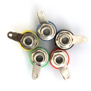 50 шт./лот никелирование связующий столб разъем типа банан для тестового кабеля 4