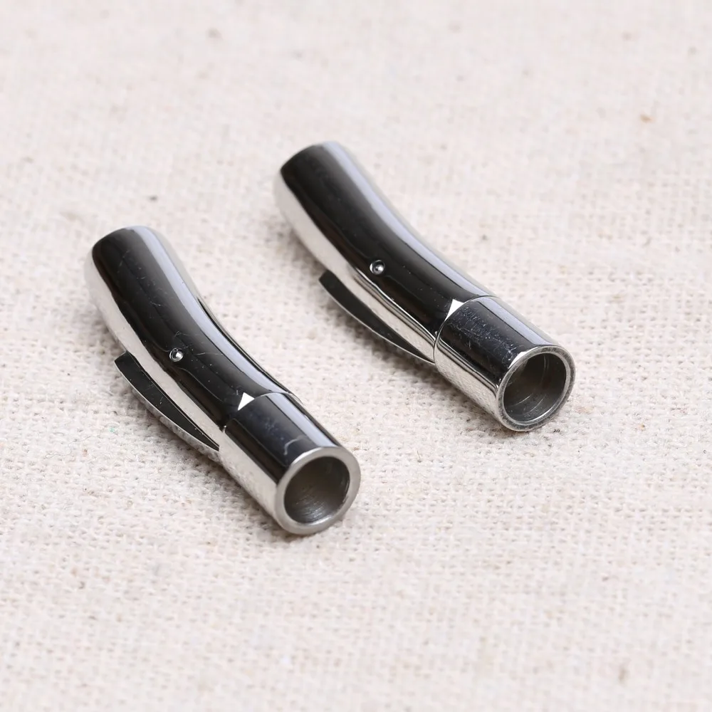 

onwear 5pcs bayonet magnetic clasps 5mm stainless steel magnet locking necklace bracelet clasp diy jewelry findings