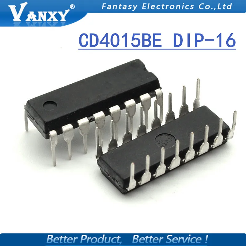 10 шт. CD4015BE DIP16 CD4015 DIP 4015BE DIP-16 Новый и оригинальный IC | Электронные компоненты