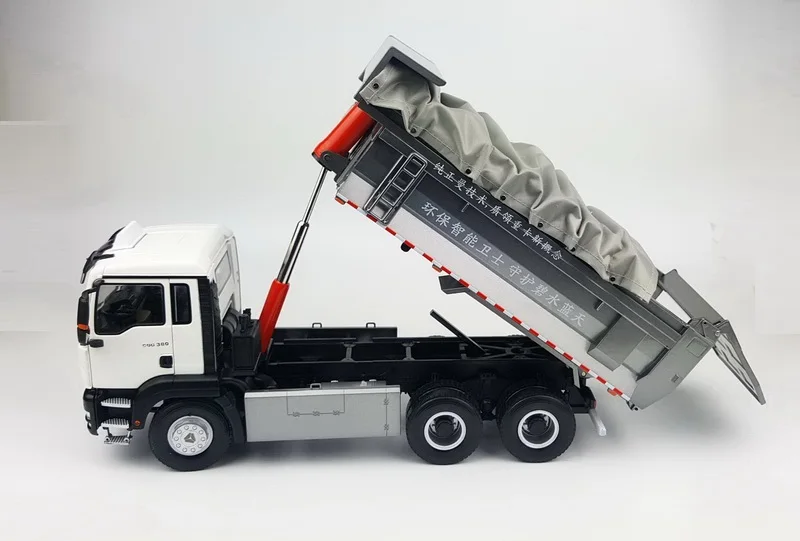 Коллекционная модель из сплава 1:24 сверхмощный Грузовик SinoTruk Sitrak C6G самосвал строительная техника литая игрушка модель украшения