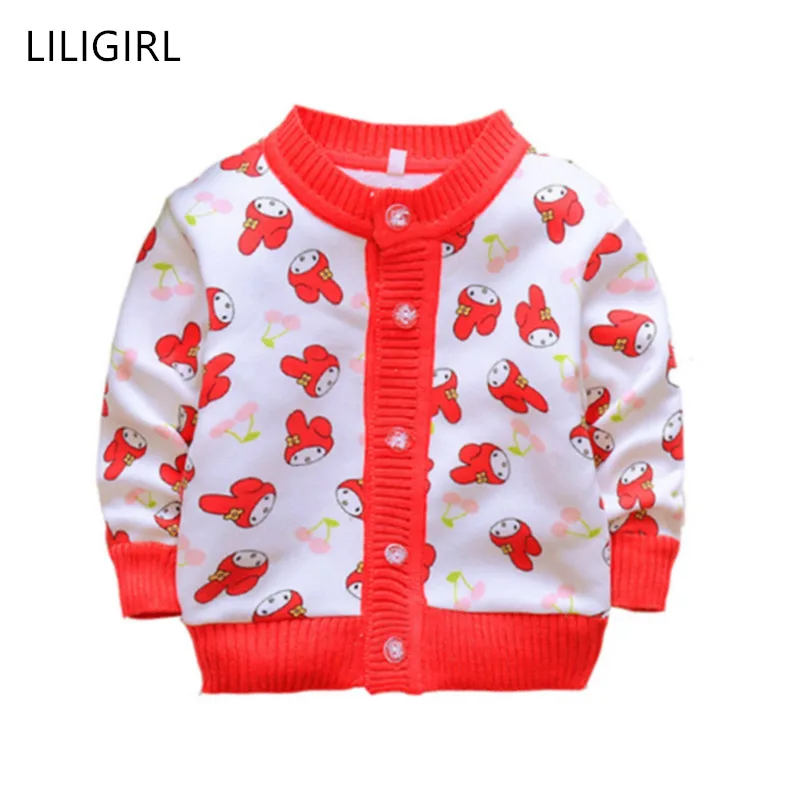 LILIGIRL/свитер для малышей кардиган с героями мультфильмов повседневная одежда