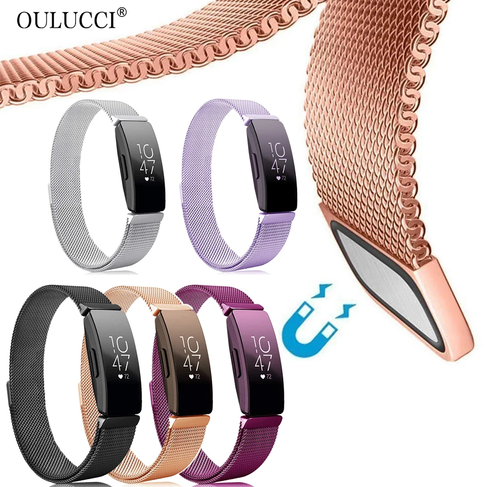 Сетчатый ремешок OULUCCI для часов браслет из нержавеющей стали с магнитной