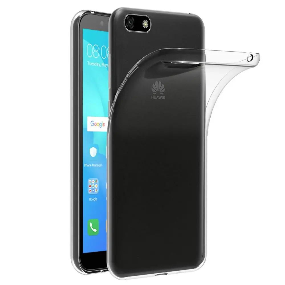 Clear Шлепанцы из искусственной кожи бумажник чехол для huawei Y5 Y6 честь 7A 7C телефон Капа карты держатель сумка для huawei Y5 Y6Prime - Цвет: Clear