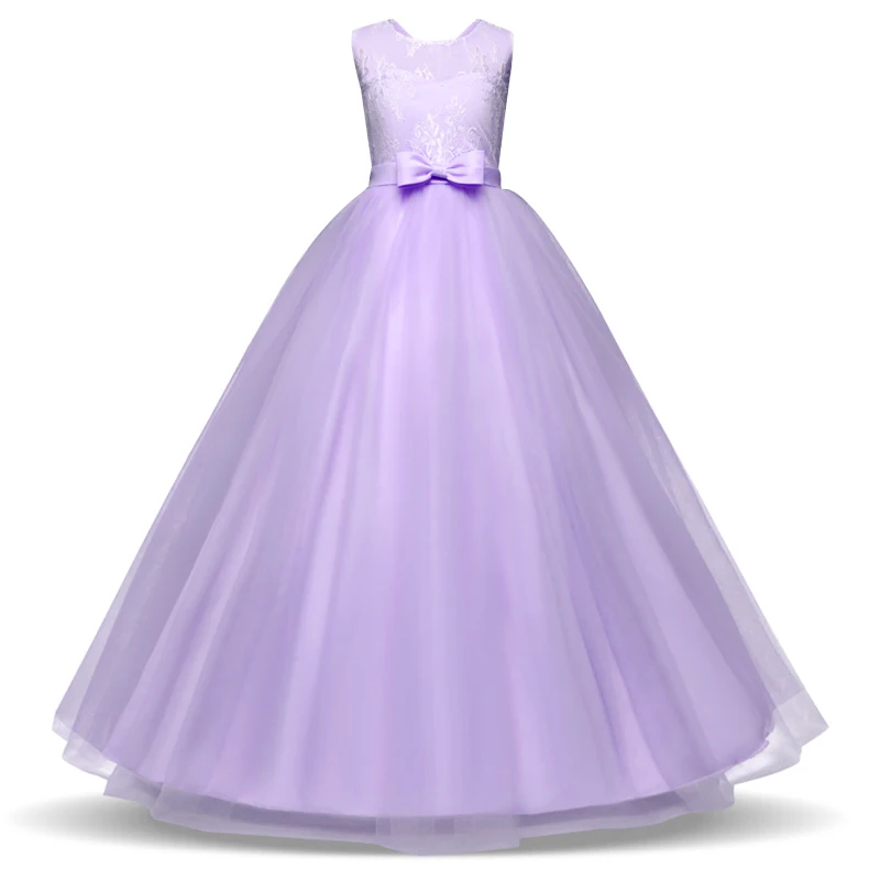 Flower Girls Dress for Wedding and Party Dresses Kids Bridesmaid Princess Girl Clothes Children Teenage Clothing 14 Yrs | Детская одежда
