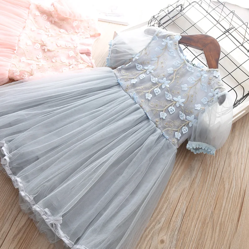 Baby Summer Tutu Dress For Girl Toddler Child Elegant Clothes Kids Girls Short Sleeve Princess Wedding Party Dresses 2-6 Years | Детская