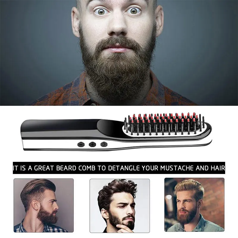 USB портативная мини-расческа для прямых волос быстрый Электрический