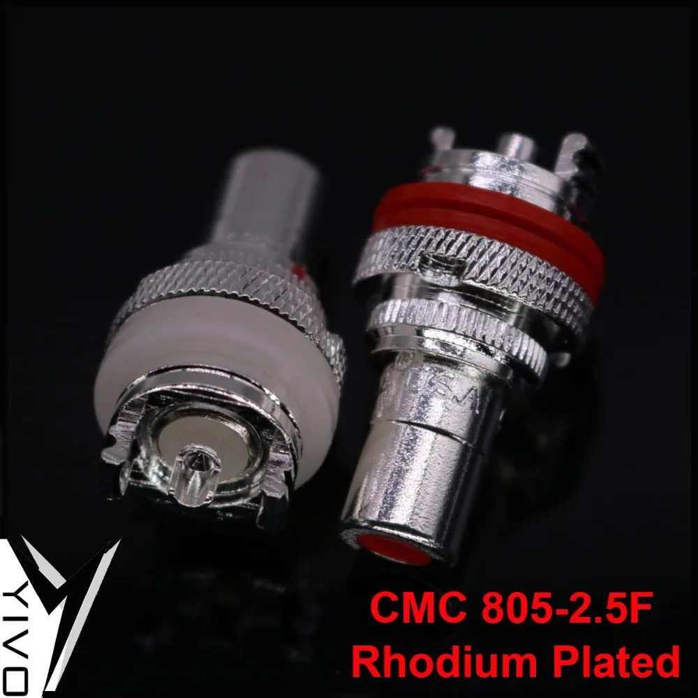 8 шт. YIVO Hi-end HIFI XSSH латунь медь родий посеребренный гнездовой RCA разъем мм