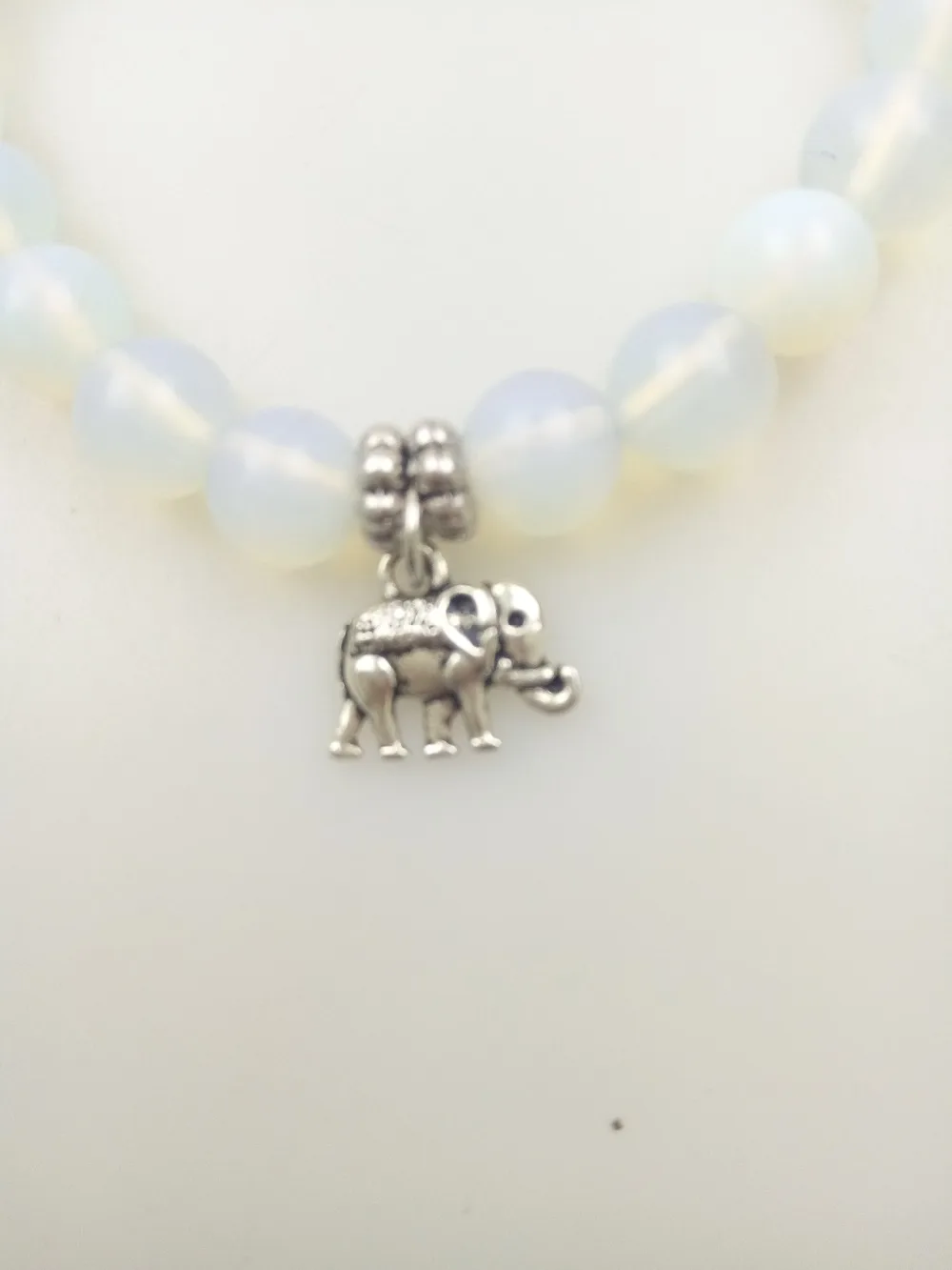 Модные браслеты для мужчин и женщин 8 мм браслет из опала бусины мини подвеска в