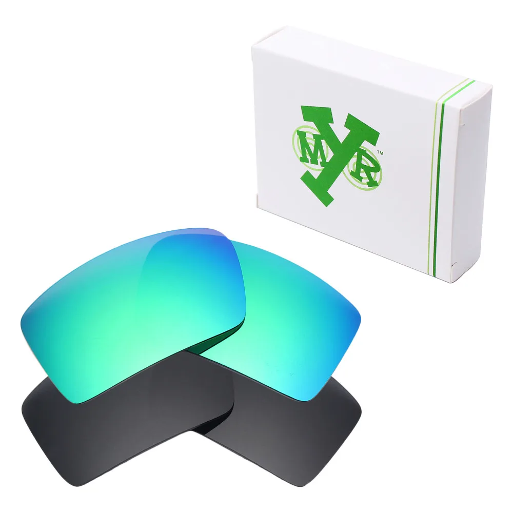 

2 пары Mryok поляризованные Сменные линзы для солнцезащитных очков Oakley 2 Солнцезащитные очки Stealth черный и изумрудно-зеленый
