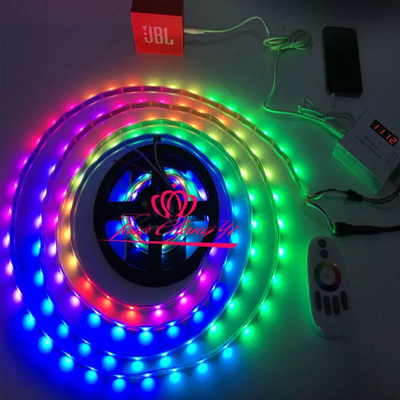 Индивидуально адресусветодиодный Светодиодная лента RGB WS2812B 5 В IP20 музыкальный