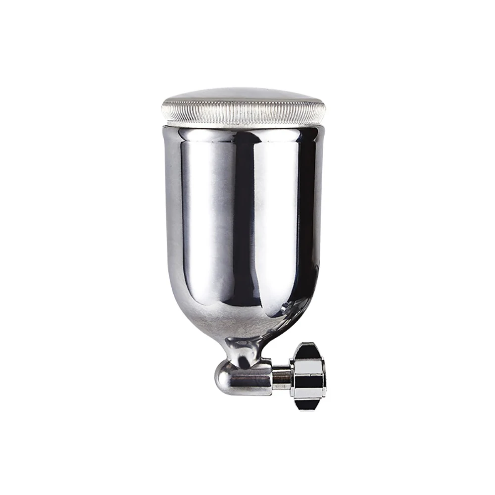 steel pot Печать пистолет чашка ручной пистолет 400CC краска чашка из нержавеющей стали горшок/пластиковый горшок 1/4-19 дюймов резьбовой разъем костюм W101 - Цвет: steel pot