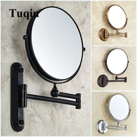 bathroom mirror wall mounted 8 inch brass 3x1x magnifying mirror folding black oilgold makeup mirror cosmetic mirror lady gift