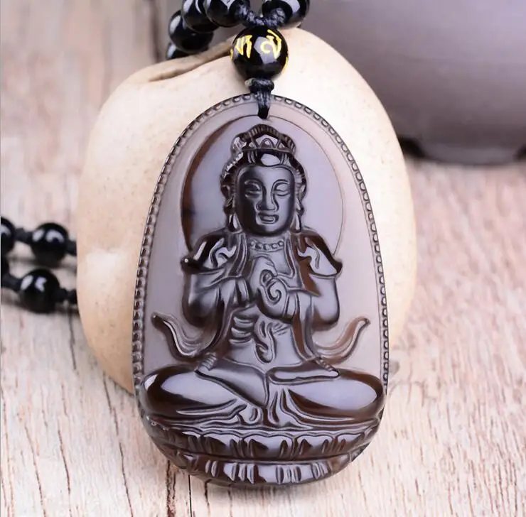 Ice обсидиан восемь покровителя Китайский Зодиак это Будда ожерелье | Украшения и