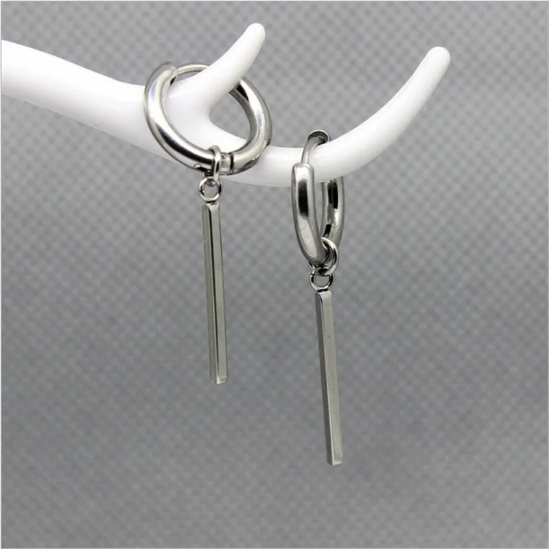 

Male new design tide male ear nail rock personality earrings hip hop punk men's earrings rock Stainless Steel earrings boys