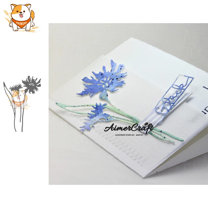 3 шт. трафарет для скрапбукинга цветочных растений рукоделия бумажная карта