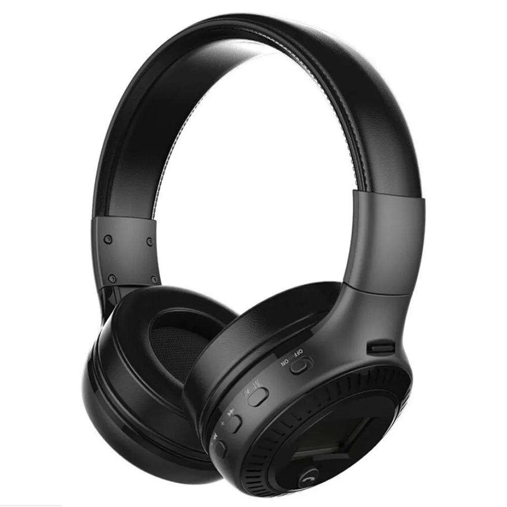 B19 LCD беспроводные Bluetooth наушники стерео гарнитура микрофон FM радио TF карта HiFi