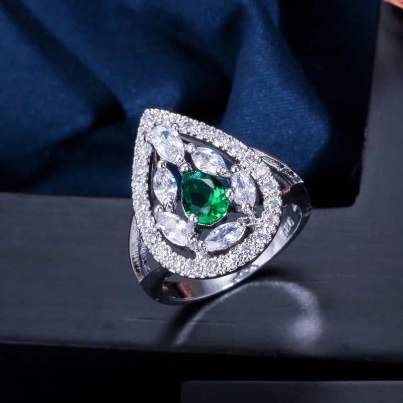 Элегантный дизайн 3 цвета выбор для женщин жёлтый кристалл обручальное кольцо