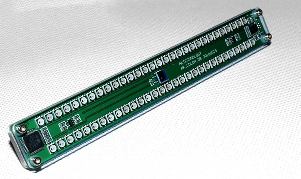 Двойной 30 уровневый цветной индикатор музыкального спектра звуковой уровня VU