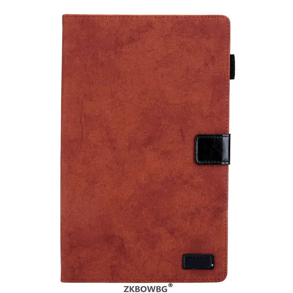 Brown Чехол для планшета с подставкой для samsung Galaxy Tab A 10,1 SM-T510 SM-T515 T510 T515 из искусственной кожи с откидной крышкой, защитный чехол - Цвет: Brown