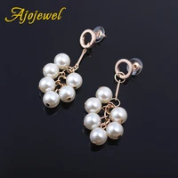ajojewel imitation pearl tassel earrings women jewelleries